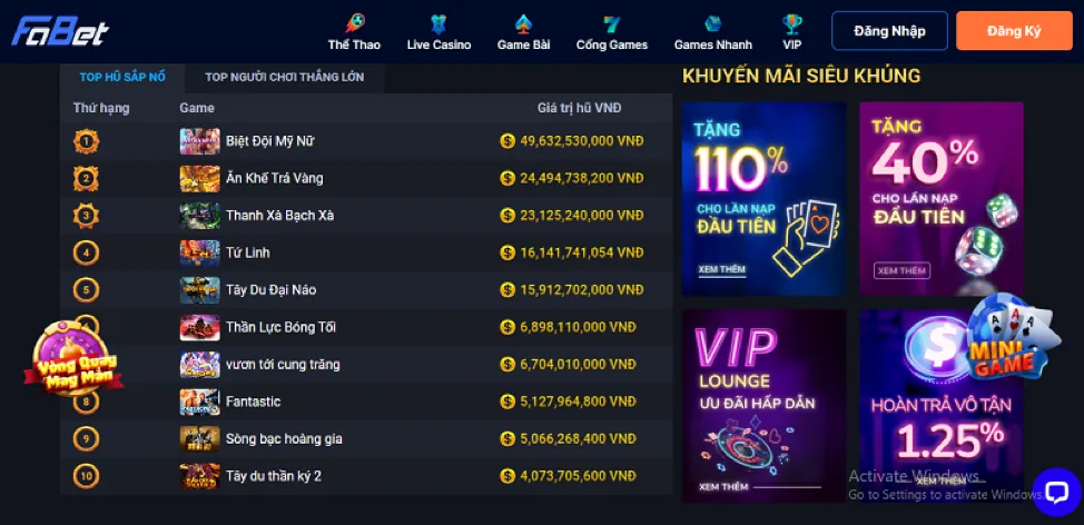 Ưu đãi chào mừng 100% tại 789win01